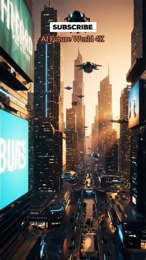 Flying Cars in Future City 😱 AI Futuristic Mega City Cinematic 4K