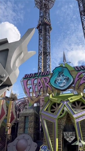 Best! Universal Tower Drop! Dr. Doom’s Fear Fall Ride! Universal Orlando! #universalparks #shorts