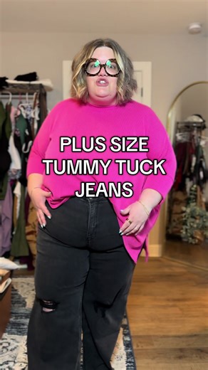 Stylish Plus Size Jeans with Tummy Control