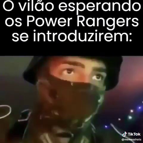 Villian Mocking Power Rangers in Themed Video