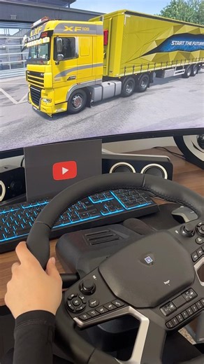 DAF XF Truck Simulator POV | HORI Steering Wheel Test #trucksimulator #ets2