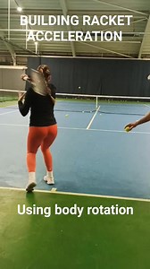 One of the best ways to build racket head acceleration. Also use the legs and rotation and allow the feet to step through the shot too. #tennisislife #tennisvolley #onemoreball #tennisstrokes #tenniscoaching #tennisplayer #tennistechnique #onemoreballtennis #tennislover #tenis #tennistraining #tennis #tennismatch #womenstennis #tenisfeminino #tennislife | Tennis
