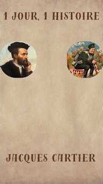 1 jour, 1 histoire - Jacques Cartier #histoire #history #france