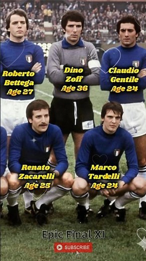 Italy’s Golden Squad of 1978 🔥 Ages of the Azzurri Legends ❤️ | FIFA World Cup Argentina 1978
