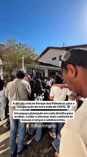 Um Novo Olhar para o Futuro: Inauguração do Novo CAPSi no Parque das Palmeiras! 💙✨
