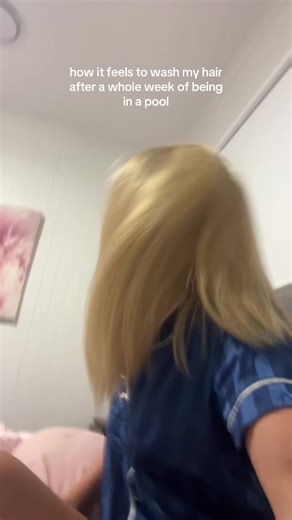 Refreshing Hair Washing Experience After Pool Days