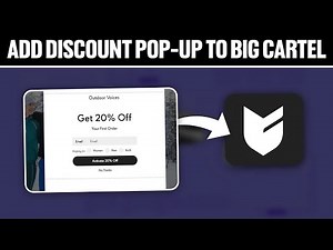 How To Add Discount Popup To Big Cartel Website ! (Full Tutorial)