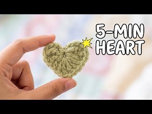 Crochet a Heart in 5 Minutes (Easy Beginner Pattern) 🧶❤️