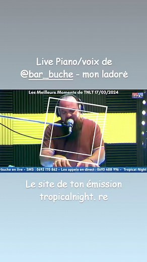 Live piano/voix de Barbuche officiel music - ''mon ladoré" dans Tropical Night Live Tour Emission sur Télé Kréol & Kréol fm ✨Le site officiel de ton émission : tropicalnight. re #livemusic #piano #voix #emotions #EmissionTV #emissionradio #tropical #night #reunionisland #reunion974 #partage | Télé Kréol | Facebook