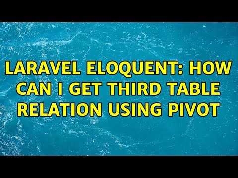 Laravel Eloquent: how can I get third table relation using Pivot