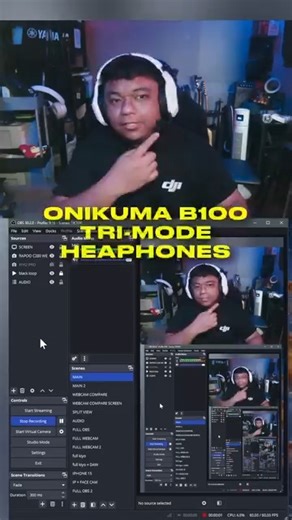 TRI MODE Gaming Headphone Onikuma B100 | Pinoy Sound Guy