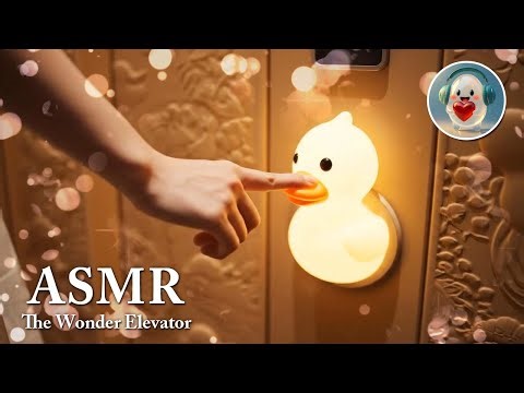 【ASMR】幻想的な世界へつながる不思議エレベーター✨心地よい音と質感、美しい癒しの映像🥰 / The Wonder Elevator｜