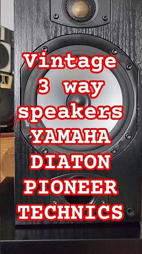Vintage 3way speakers YAMAHA pioneer DIATON Technics Cassste deck sony #vintagecollection #kollam