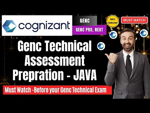 🔥Cognizant GenC Technical Assessment Cluster 1 | Java Coding and Programming Full Prepration