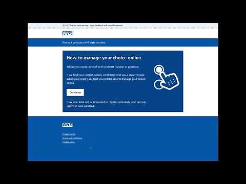 Patient Data Choices: Setting up a national data opt-out preference
