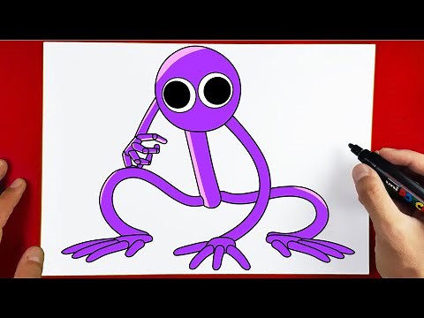 How to Draw RAINBOW FRIENDS PURPLE