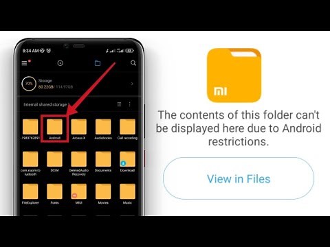 Fix-The contents of this folder can't be displayed here due to android restriction