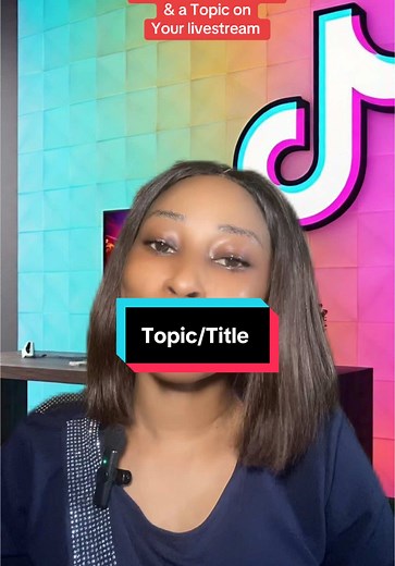 TIKTOK TUTORIAL; How to Add up a topic and title before going live! I’m live now so join in let’s learn together! #engagement #Teamwork #tiktoktutorial #layo💕💕 #creatorsearchinsight