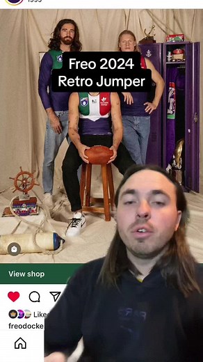 Fremantle Dockers Retro Jumper 2024 | Vintage Design with 90s AFL Logo