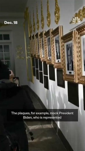 White House installs plaques mocking former presidents