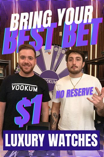 Vookum - Luxury Watches $1 Flash Auctions, Penny Drops, and More! | eBay Live Video