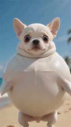 Baxter Stranded on an Island! 😳 #funnydogs #viralshorts #comedy #fyp