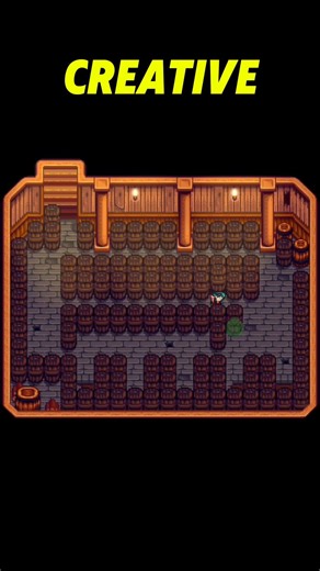 Everyone Has Their Own Cask Cellar Layout in Stardew Valley #games #stardewvalley #shorts