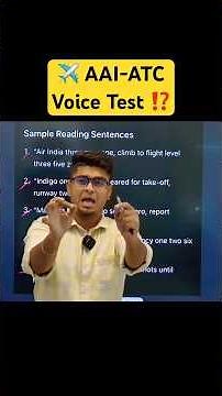What Happens In The AAI-ATC Voice Test and How to Practice ⁉️ by HV Sir #atc #voicetest