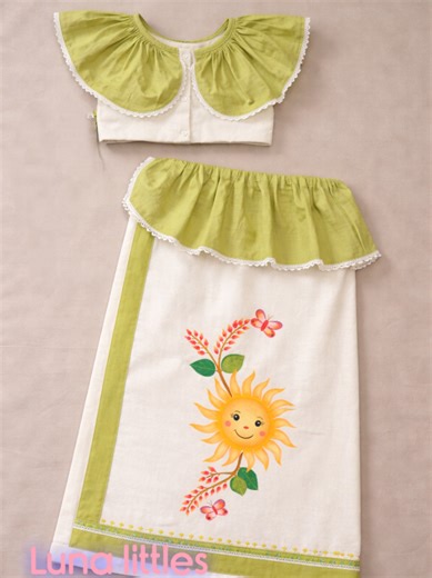 Hand-Painted Red & White Redda Hatta Set for Kids