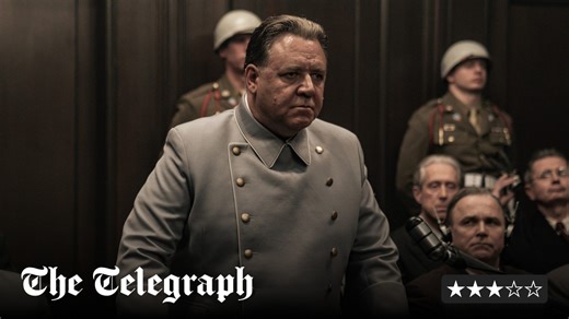 Russell Crowe is a bloated, clammy ghoul as Hermann Göring