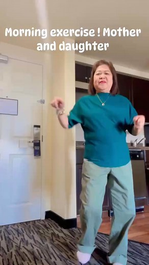 Morning exercise with Darrenya , Dora the Explorer 🤣 #OrangeCounty #California #Hilton #dancing #fypviral #motheranddaughter | Linda Fri