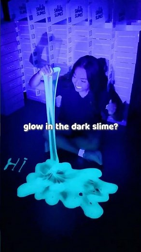 Making Slime GLOW IN THE DARK 🔦