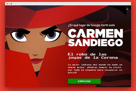 Ahora puedes jugar a '¿Dónde está Carmen Sandiego?' desde Google Earth