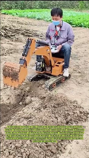 Precision Excavation: The Operation of a Remote-Controlled Mini Excavator
