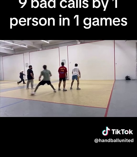 Have you been a victim of bad calls? #handballunited #handballhighlighter #newyorkhandball #handballcourts
