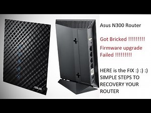 || DIY || Asus Router Bricked or Failed Firmware upgrade SOLVED