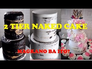 2 TIER NAKED CAKE || How to Stack 2 tier cake || Simple wedding cake || Tips and hacks on baking