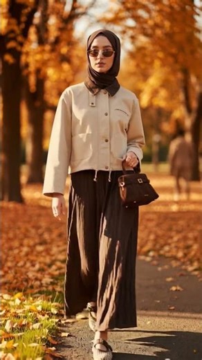 “Modest Street Style | Hijabi Fashion Walk 💛✨