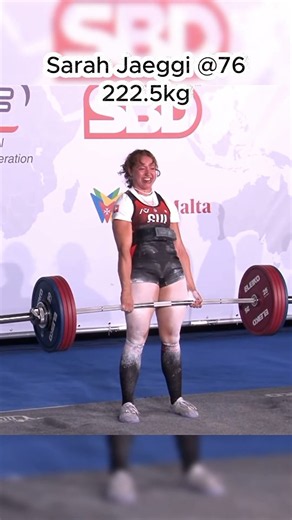 2026 IPF World Sub-Junior & Junior Powerlifting Championships deadlift 222.5kg by Sarah Jaeggi @76
