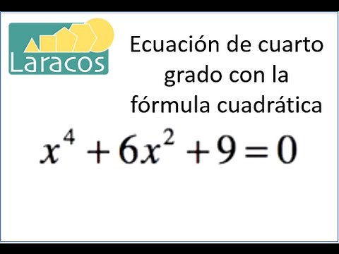 Como resolver una ecuacion de cuarto grado con la formula cuadratica o formula general (ejemplo 2)