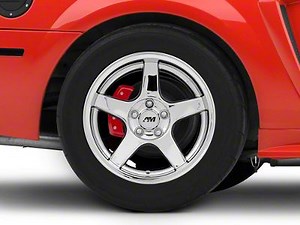 Mustang Deep Dish 2003 Cobra Style Chrome Wheel; Rear Only; 17x10.5; 27mm Offset (99-04 Mustang) - Free Shipping