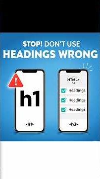 HTML Headings Best Practices Every Beginner Must Know 🚀