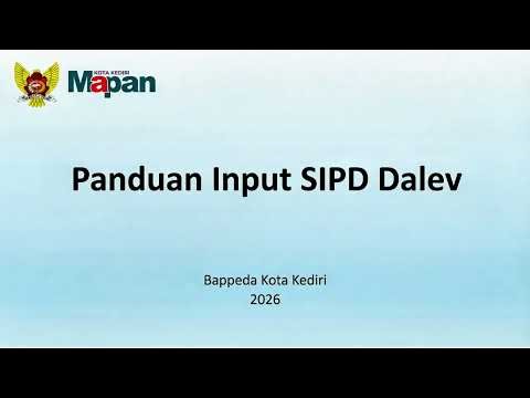Tutorial Input SIPD DALEV Lengkap user Perangkat Daerah