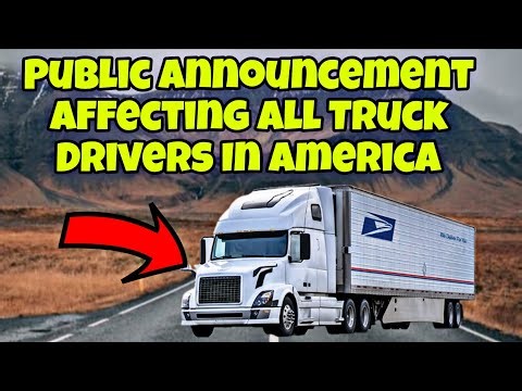 Public Announcement Affecting All Truck Drivers In America Hauling USPS Mail