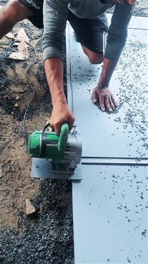 || V shape groove cutting on ACP sheet|| #acp #acpcladding #vgroover #groove