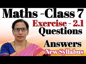 Class 7 Math Chapter 2 Exercise 2.1 NCERT Solutions | Class 7 Math Chapter 2 Questions Answers