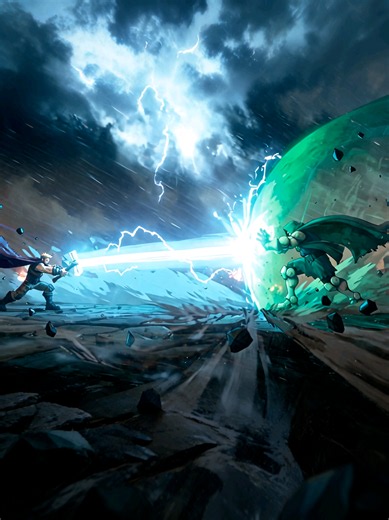 Thor vs Doctor Doom animation — emotional character fight