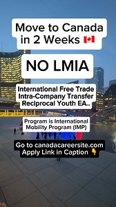 🇨🇦 Move to Canada in 2 Weeks. https://www.canadacareersite.com/tool/international-mobility-program-imp-move-to-canada-in-14-days | ZT Canada