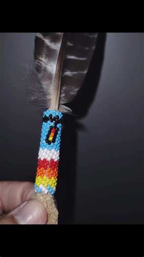 Beaded Feather Crafts from Native American Culture
