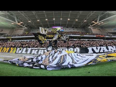 AIK-klacken på Tele2 Arena (Djurgården - AIK 1-2)